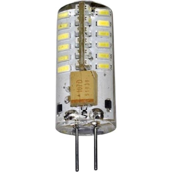 Dabmar Lighting DL-LED-G4S-2.5-64K Bi-Pin Silicone Lamp - Round 2.5W 48 LEDs 12V; White - 1.46 x 0.46 x 0.46 in. DL-LED-G4S/2.5/64K - main